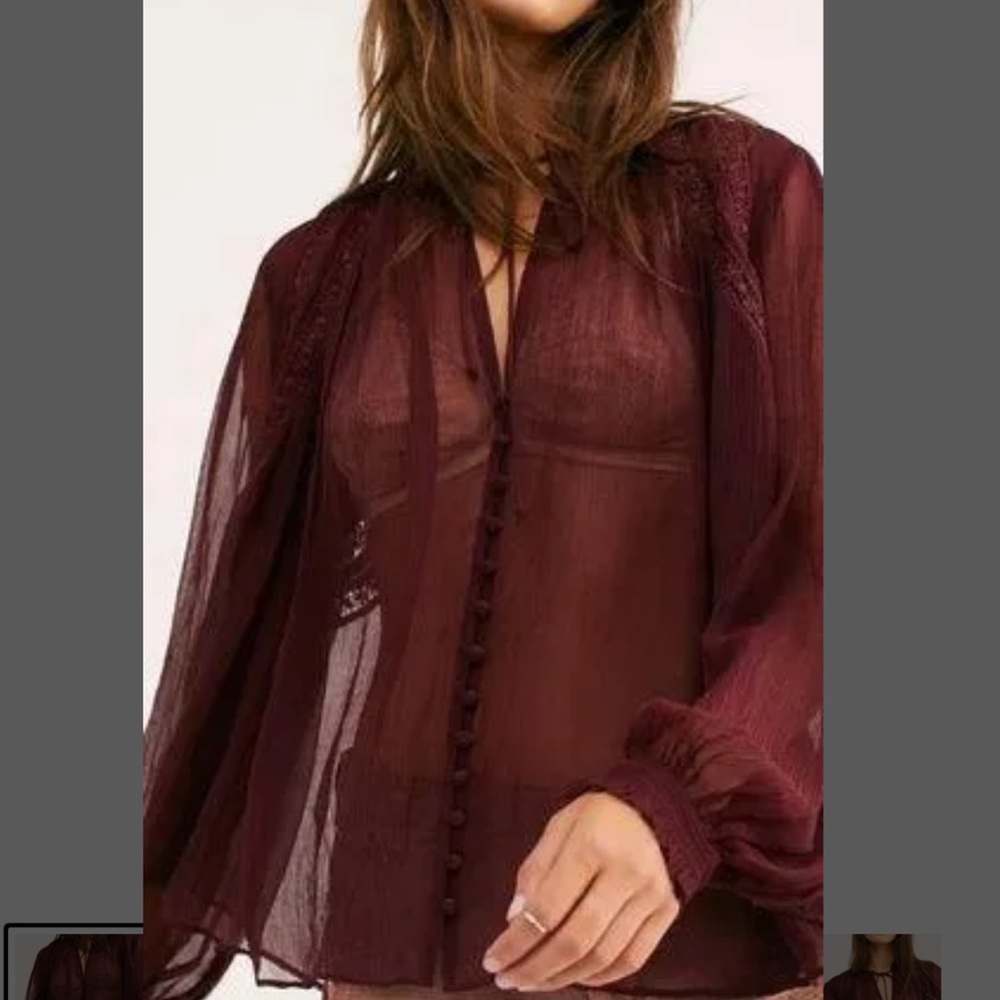 Free People Long Live Love Button Down Excellent condition